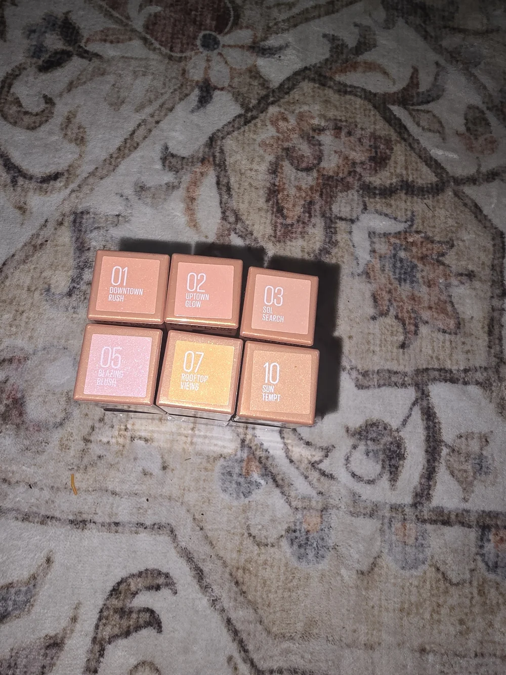 Set Of 6 Maybelline SunKisser Tinted Blush Bundle.